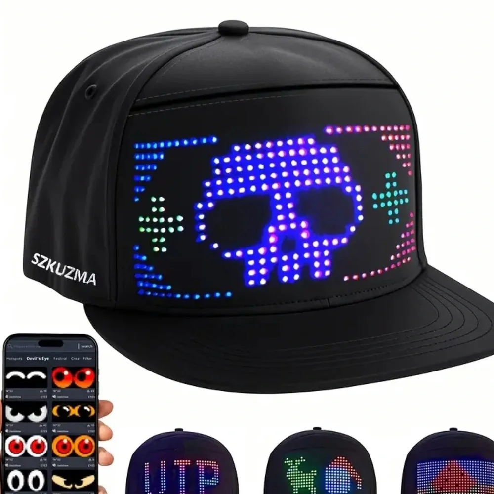 NWT LED Programmable Display Hat